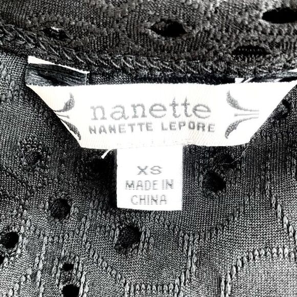 Nanette Lepore Eyelet Peplum Top - Picture 6 of 7